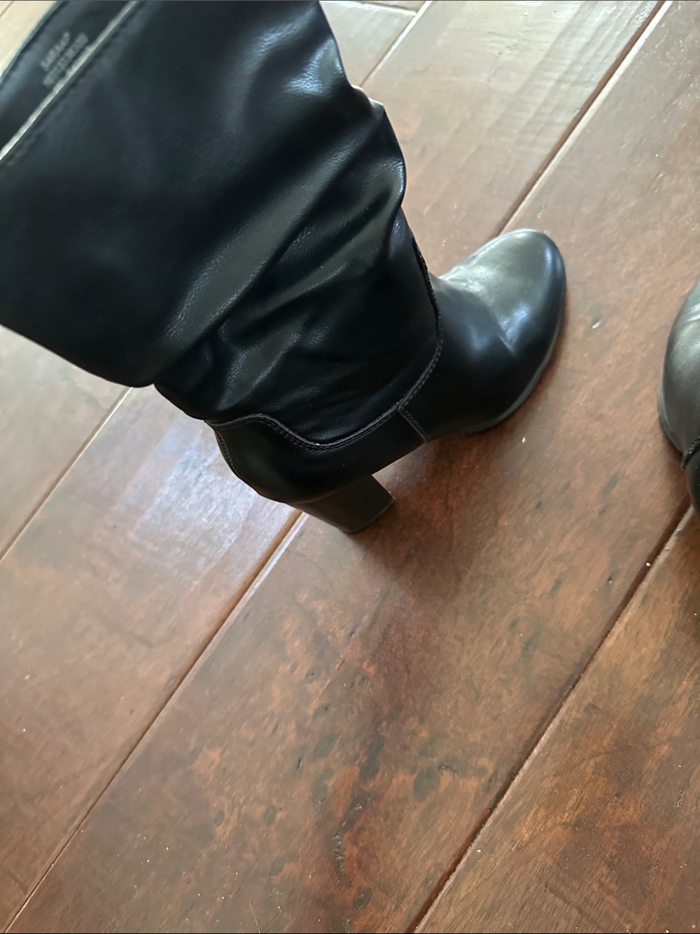 Style & Co. Black Slouch Mid-Calf Block Heel Boots - Picture 9 of 12